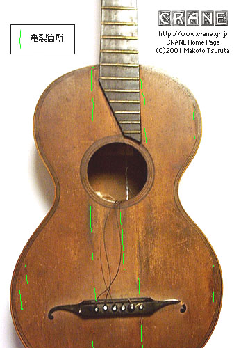 作家 ハルパーン 画題ギター 額プラスチック部分一部破損